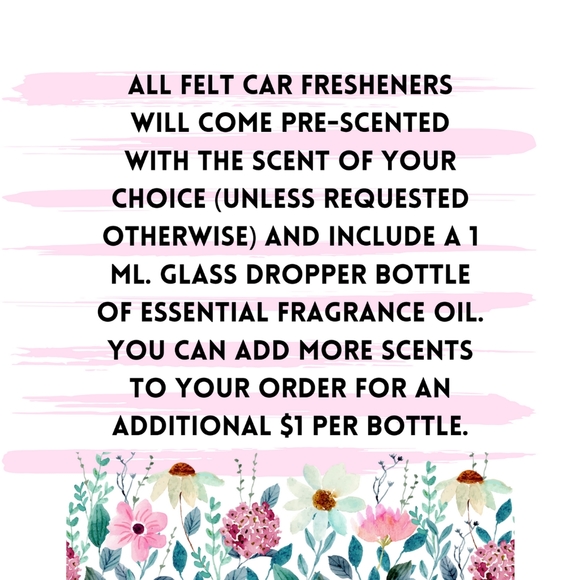 Mama Rainbow Leopard Felt Car Air Freshie - Picture 3 of 5